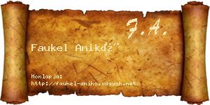 Faukel Anikó névjegykártya